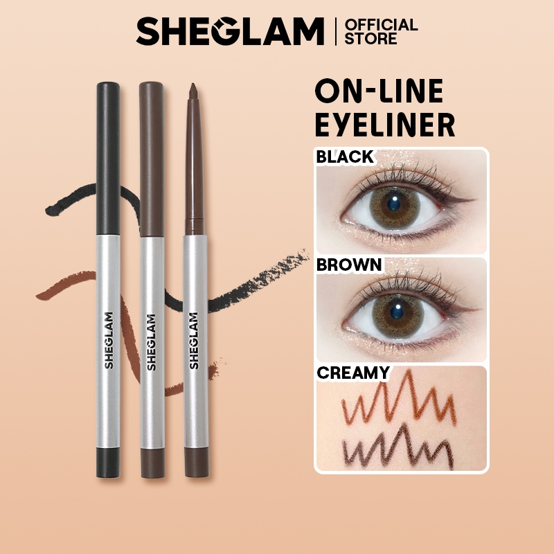 Bút Kẻ Mắt Dạng Gel SHEGLAM Chống Nước, Lâu Trôi, Không Lem, Đầu Bút Mềm Mịn, Dễ Vẽ, Giúp Đôi Mắt To Tròn Tự Nhiên | BigBuy360 - bigbuy360.vn
