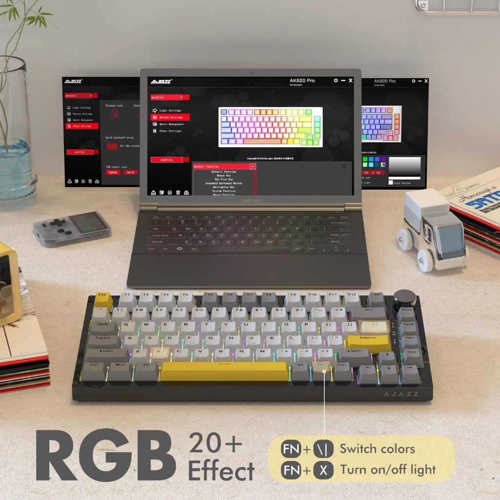 Giảm giá thời gian giới hạn bàn phím cơ CÓ dây AJAZZ AK820 cấu trúc gioăng 75 và 4000mah có thể hoán đổi nóng | BigBuy360 - bigbuy360.vn