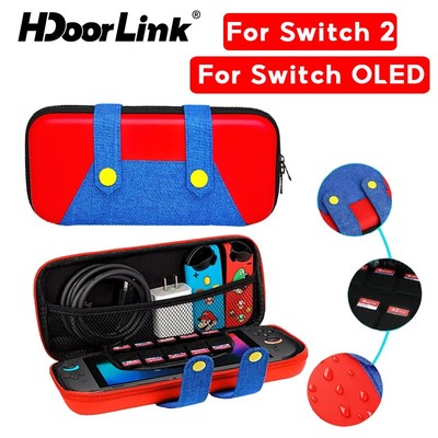 HdoorLink Cho Nintendo Switch 2 / Túi Bảo Quản OLED Dung Tích Lớn Di Động Du Lịch Dành Cho Switch Accessoires