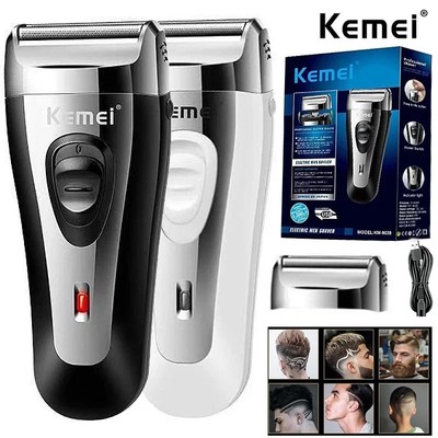 Kemei KM-9038 Lá Máy Cạo Râu Điện Chuyên Nghiệp Mini Dao Cạo Di Động Sạc Râu Tông Đơ Cắt Tóc USB Cho Nam