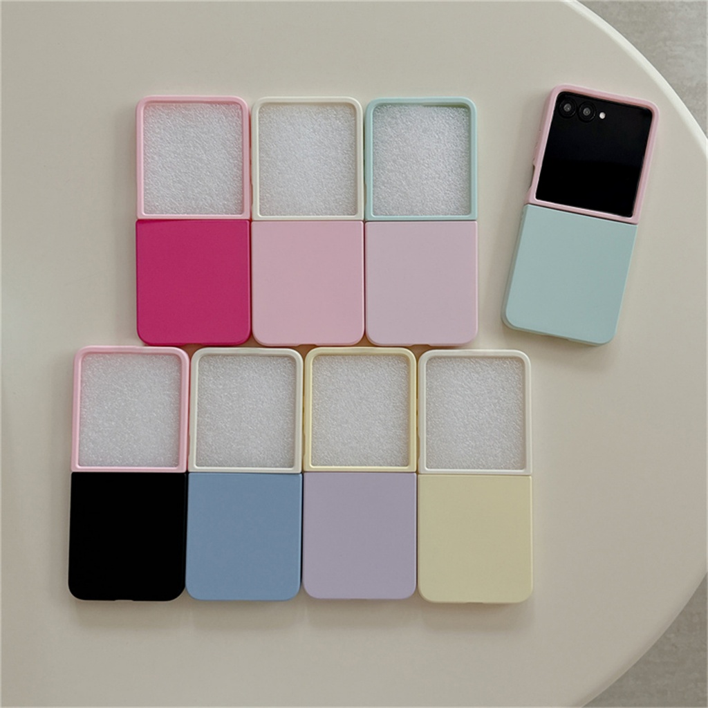 Ins Đơn Giản Dễ Thương Hàn Quốc Khối Màu Ốp lưng Motorola Razr 60 Ultra Razr 60 Razr 50 Ultra 50 Ốp 