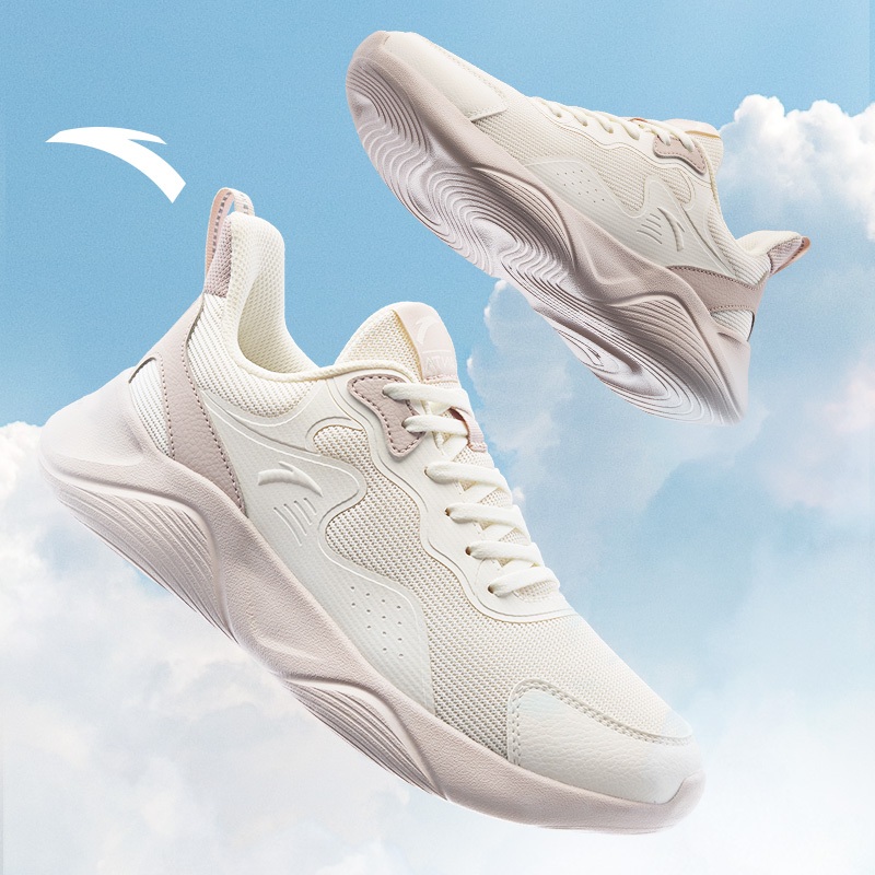 Giày chạy bộ nữ ANTA Lưới thoáng khí Nhẹ thoải mái Giày thể thao 922455526