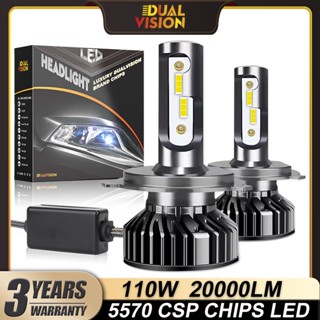 1 Cặp H11 H4 H7Đèn Pha Ô Tô 110W CSP 5570 Chip Canbus H1  HB3 HB4 6000K H8 H9 Bóng Đèn Led Sương Mù Tự Động F4W