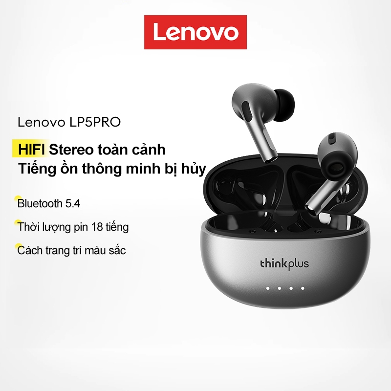 Tai nghe Bluetooth Lenovo LP5 PRO HIFI Chất lượng âm thanh vòm Giảm tiếng ồn thông minh Pin dung lượ