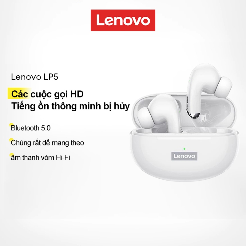Tai Nghe bluetooth Lenovo Lp5 Chụp Kết Nối Không Dây Âm Thanh HIFI Chống Ồn Xoay Độ Tiện Ipx5 Chống 