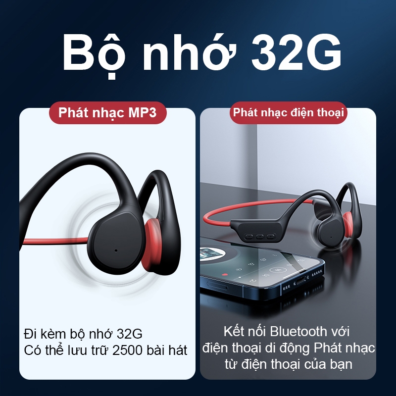SPRISE X7 Tai nghe Bluetooth bơi dẫn truyền xương với khả năng chống nước sâu MP3 IPX8 | BigBuy360 - bigbuy360.vn