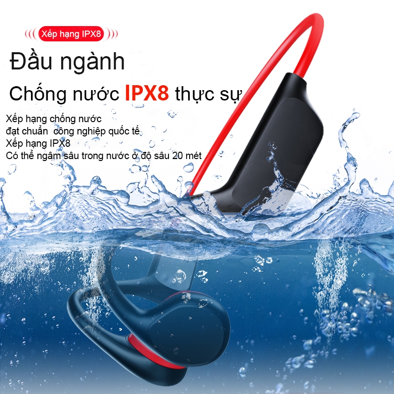 SPRISE X7 Tai nghe Bluetooth bơi dẫn truyền xương với khả năng chống nước sâu MP3 IPX8 | BigBuy360 - bigbuy360.vn