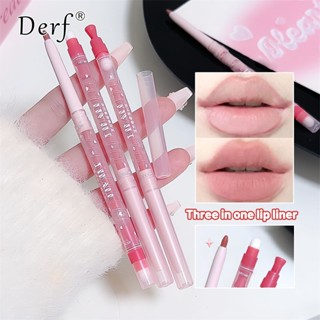  Son Môi Hai Đầu Với Son Môi Riêng Phác Thảo Hình Môi Dài Chống Nước Màu Sắc Phù Hợp Với Thời Trang 