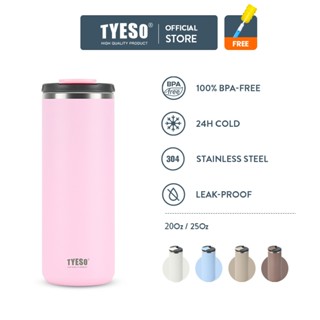 TYESO® Bình giữ nhiệt inox thép không gỉ 304 tặng bộ rửa bình Tumbler/Bottle 600ml/750ml 7-2