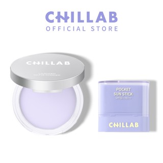   Chống nắng và Kiềm dầu  CHILLAB Lavender Matte Powder và Pocket Sun Stick SPF50+ PA+++ 