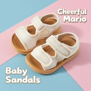 Cheerful Mario Dép sandal cho bé siêu nhẹ trẻ mới biết đi khóa dán có thể điều chỉnh eva mềm chống trượt dép quai hậu đep dép đi biển cho bé gái bé trai Hàng giao ngay bán sỉ Ảnh thật