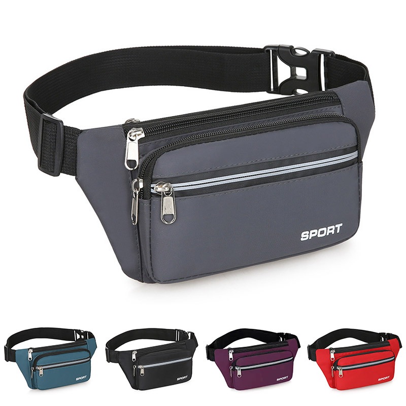 Túi đeo thắt lưng thể thao chạy bộ cho nam và nữ Gói thắt lưng mỏng chống thấm nước cho túi đựng điện thoại Ví đựng tiền