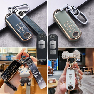 Mazda bọc chìa khoá Vỏ Chìa Khóa Khởi Động 2 Nút 3 Nút Chống Trầy Xước Cho Mazda 2 3 CX-3 CX-5 CX-7 CX-9 CX5 CX7 CX9 CX3 CX 5 CX 5