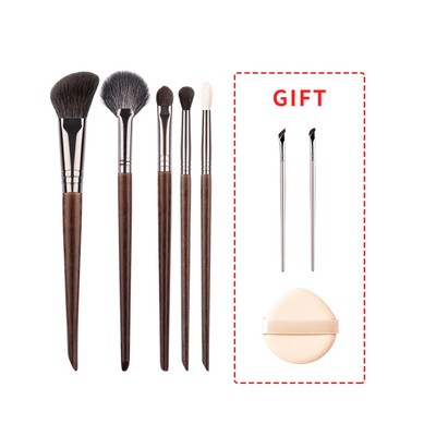 [OVW] Bộ 5 cọ trang điểm Phấn mắt / Bột / Điểm nổi bật / Bút kẻ mắt ZH00453 [Có quà tặng]