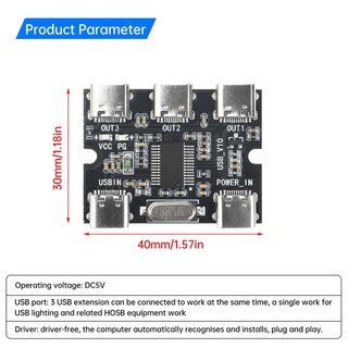 Bộ chia nguồn Pcbfun Bộ phân phối điện cho Raspberry Pi 4 Usb Mô-đun một trong hai / hai trong ba Type-c
