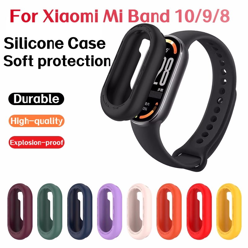 Ốp Silicon Mềm Cho Xiaomi Band 10 / 9 / 8 / nfc Ốp Lưng Chống Cháy Nổ Cho Mi Band 10 Ốp Lưng