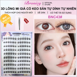  Bronicy Lông Mi Giả Có Keo Sẵn Tự Nhiên Hướng Dương Cụm Đơn Tự Dính Lông Mi Nối Dài Người Mới 