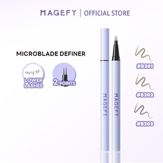 Bút Kẻ Mày 2 Đầu  MAGEFY Chống Nước, Không Lem, Đầu Siêu Nhỏ, Tạo Hiệu Ứng Tự Nhiên, Phẩy Sợi