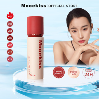 [Mooekiss x KOL] Kem dưỡng Môi Mooekiss Matte Velvet Lip Cream Không dính cốc Không Phai Màu Son Trang điểm Môi 6 Màu Có Sẵn 3g