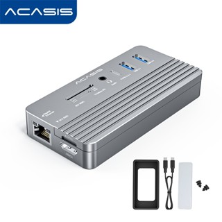  Acasis Bộ Chuyển Đổi Ổ Cứng hub 10 Trong 1 m.2 ssd usb-c gen2 10gbps pcie ssd m2 sata nvme ssd 4k hdmi sd   tf Cho windows   xps  CM073  