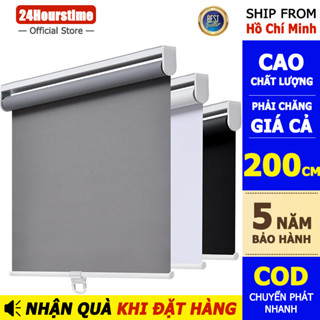 24Hourstime Rèm lăn dày làm mờ 100%, Phụ kiện lắp đặt trọn bộ, Thích hợp cho phòng khách, phòng ngủ, cửa sổ, tường kính và rèm lăn bóng cách nhiệt văn phòng