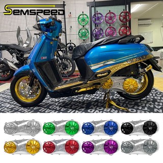   SEMSPEED  Ốp lưng quay CNC xe máy Vỏ bảo vệ động cơ cho Honda Giorno + 125 