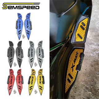   SEMSPEED  Dành Cho Xe Yamaha XMAX300 XMAX250 XMAX400 V1 V2 V3 2017-2025 Xe Máy Xe Tay Ga Phía Trước Phía Sau Bàn Đạp Để Chân Bàn Đạp Matting 