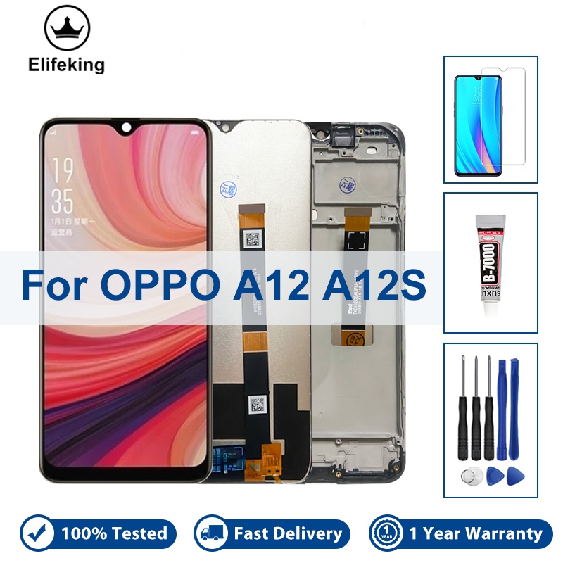 Màn hình LCD 6.22 "cho OPPO A12 A12S CPH2077 CPH2083 Bộ số hóa màn hình cảm ứng với các bộ phận thay