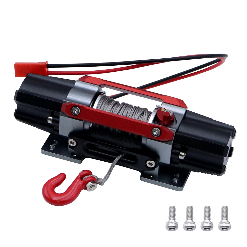 Kim Loại RC Tời Tự Động Tời Điều Khiển Từ Xa Không Dây Hệ Thống Cho Xe Bánh Xích RC 1: 10 Trục SCX10