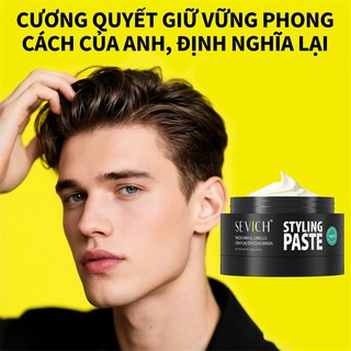 SEVICH mờ tóc bùn tạo kiểu dáng mạnh mẽ sáp tóc bóng thấp sáp tóc thẩm mỹ viện sáp tóc 80g