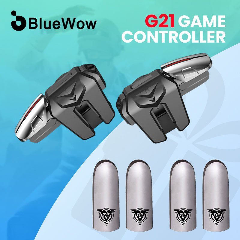 BlueWow G21 Kích hoạt trò chơi di động cho bộ điều khiển Pubg Tay cầm chơi Game Cần điều khiển nhắm 