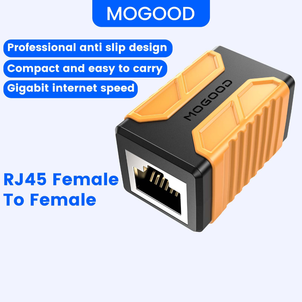 Bộ chuyển đổi RJ45 cặp đôi MOGOOD RJ45 Bộ chuyển đổi RJ45 Tốc độ Gigabit, đạt 100m