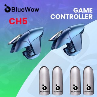 BlueWow CH5 obile Điện thoại Bấm-Loại phụ trợ Nút phím chữa cháy Tay cầm chơi game Bộ điều khiển cần điều khiển L + R Kích hoạt kim loại cho tay cầm chơi game PUBG + Tay cầm chơi game