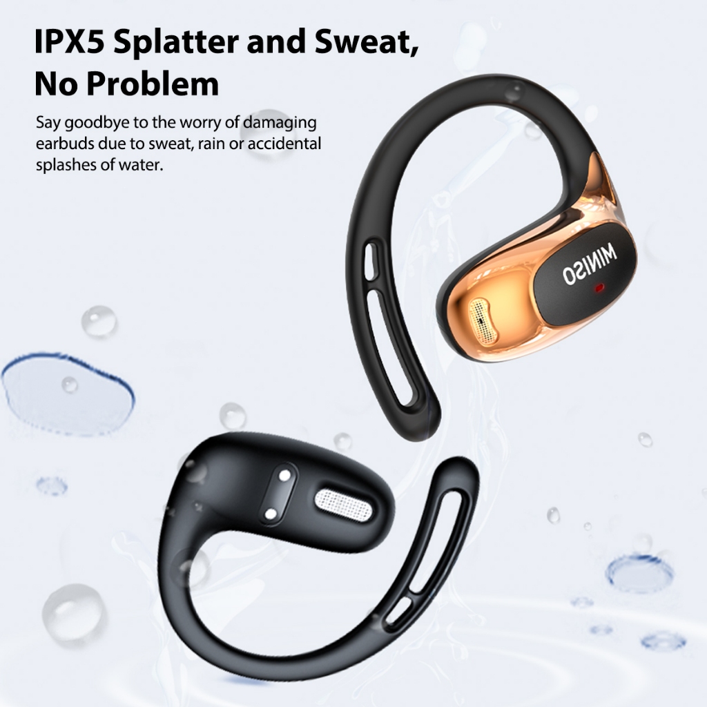 MINISO MS202 Tai Nghe Phiên Dịch AI Phiên dịch thời gian thực AI Giảm tiếng ồn Tai nghe Bluetooth Bluetooth 6.0 Tai nghe không dây Âm thanh nổi HiFi ASMR Có micrô Tai nghe dẫn truyền qua xương | BigBuy360 - bigbuy360.vn