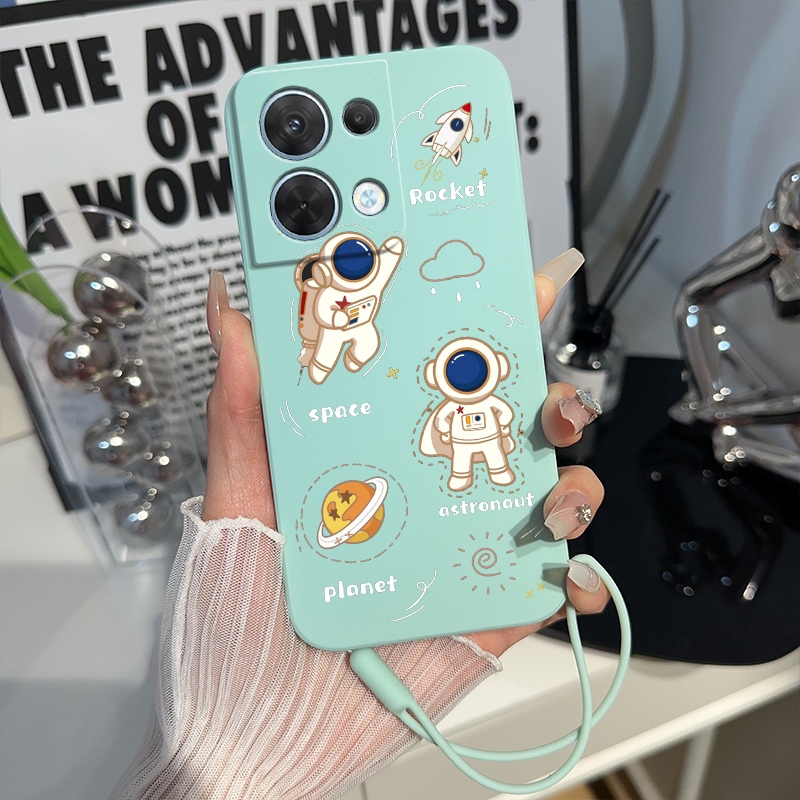 Phi hành gia vẽ TPU OPPO Reno 8 4G, OPPO Reno 8 5G, OPPO reno 8 Pro