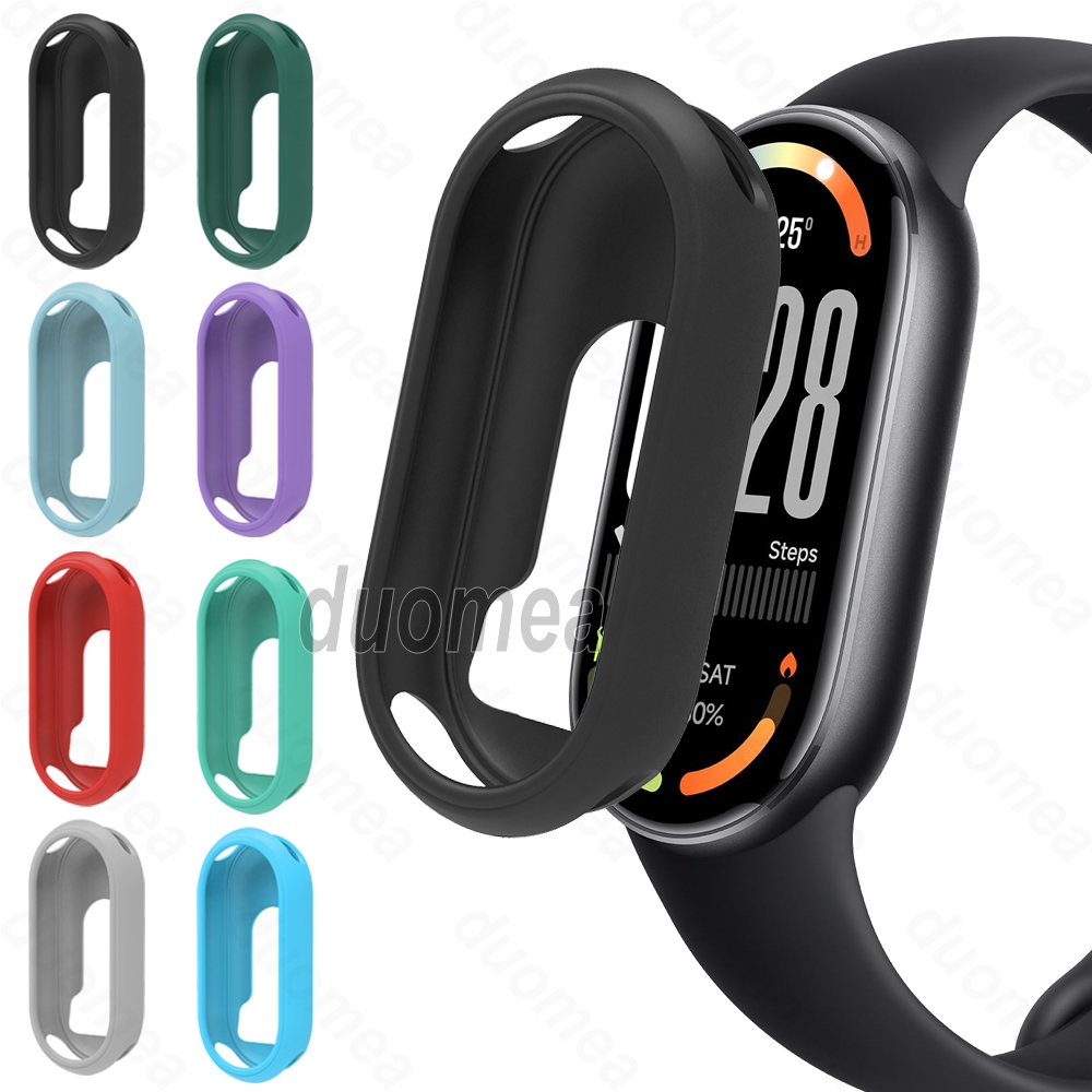 Ốp Lưng Silicon Bảo Vệ Màn Hình Nửa Vỏ Mềm Phụ Kiện Cho Xiaomi Smart Band 10 9 8 / Mi Band 10 Cerami