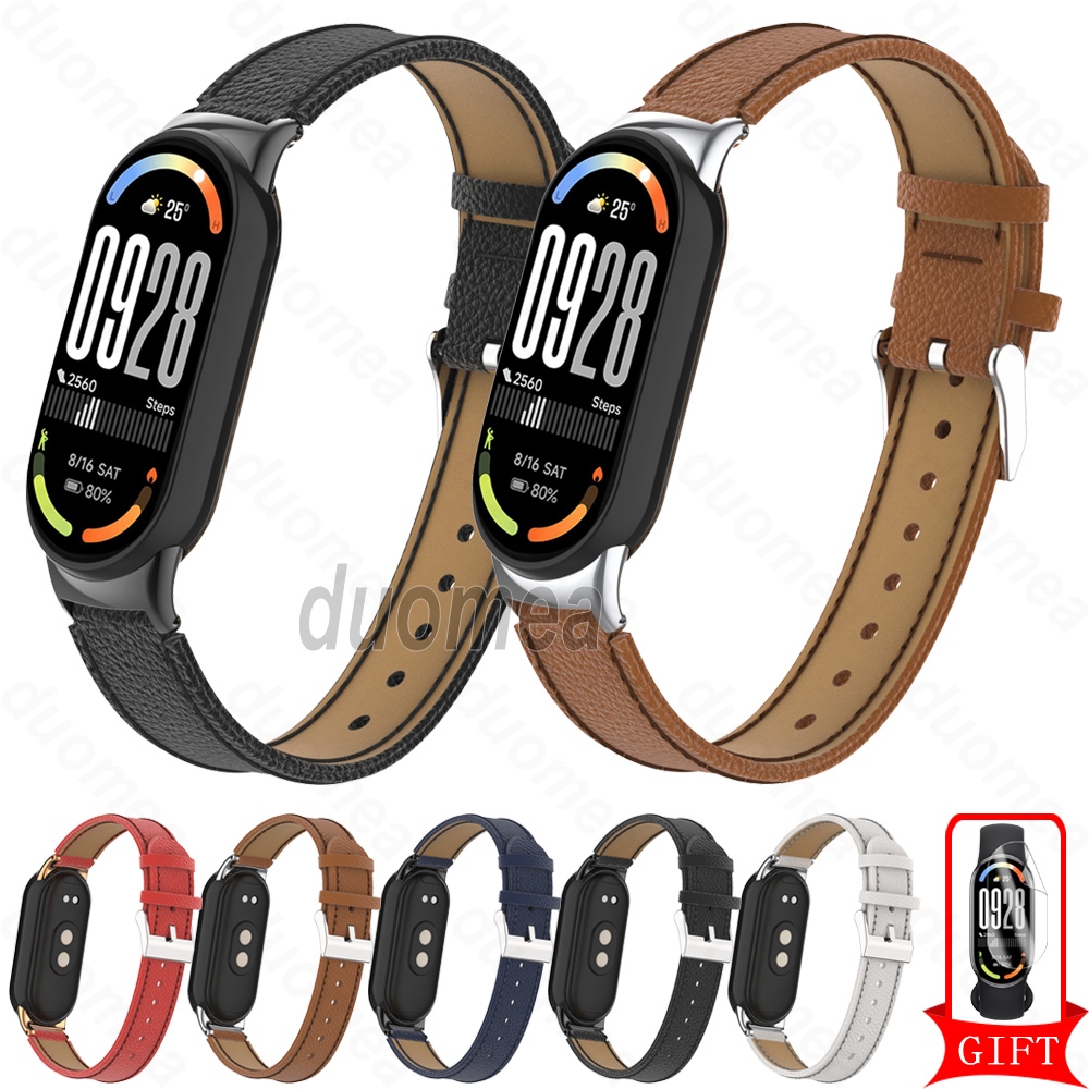 Vòng đeo tay bằng da Vòng đeo tay Phụ kiện cho Xiaomi Smart Band 10 9 8 / Band 10 Ceramic Edition