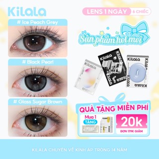 6 chiếc  Kính áp tròng Kilala  lens cận 1 ngày DIA 14.2mm có độ (0-7)