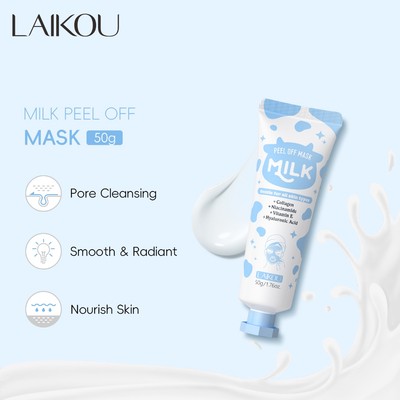 Mặt nạ lột sữa LAIKOU với Collagen & Niacinamide – Làm sạch lỗ chân lông sâu, làm sáng & dưỡng ẩm cho da mịn màng, rạng rỡ