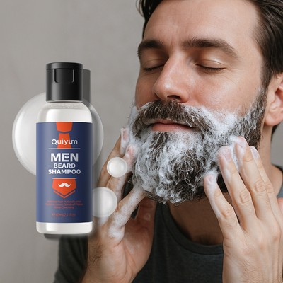 Dầu Gội Quyum Men Beard 60ml - Làm Sạch Nhẹ Nhàng Làm Mềm Râu Tiết Lộ Tóc