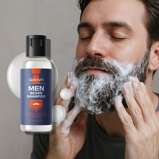 Dầu Gội Quyum Men Beard 60ml - Làm Sạch Nhẹ Nhàng Làm Mềm Râu Tiết Lộ Tóc