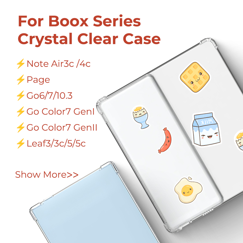 Ốp bảo vệ trong suốt Twosheep cho Boox Tương thích với Boox Go7 / Go Color7 GenII / Page / Go 10.3 /