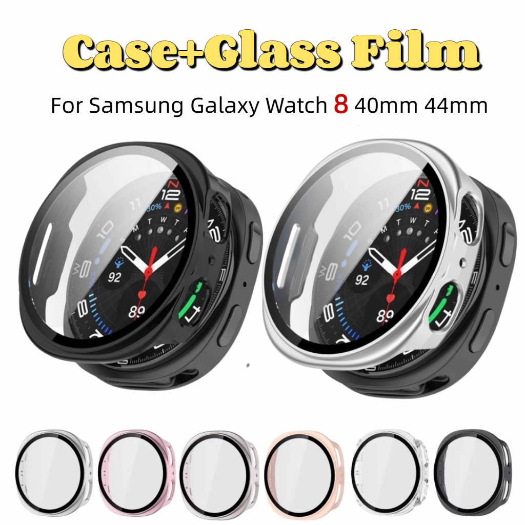 Ốp Lưng Cho Samsung Galaxy Watch 8 7 40mm 44mm Full Màn Hình Vỏ Cứng Ốp Lưng Cho Galaxy Watch 6 5 4 
