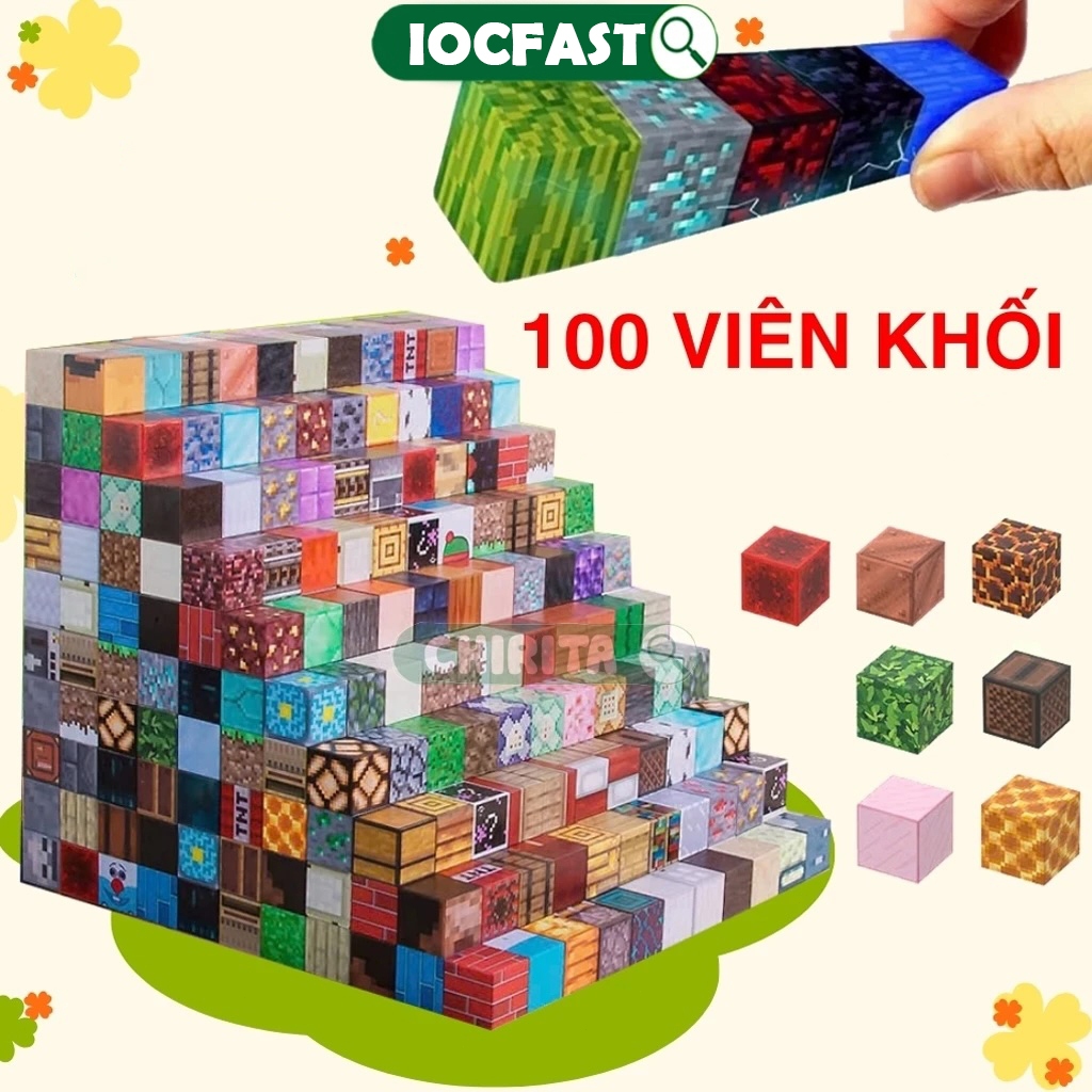 Đồ chơi khối từ tính mạnh mẽ Vật liệu thân thiện với môi trường Khối xây dựng Đồ chơi xếp hình khối siêu