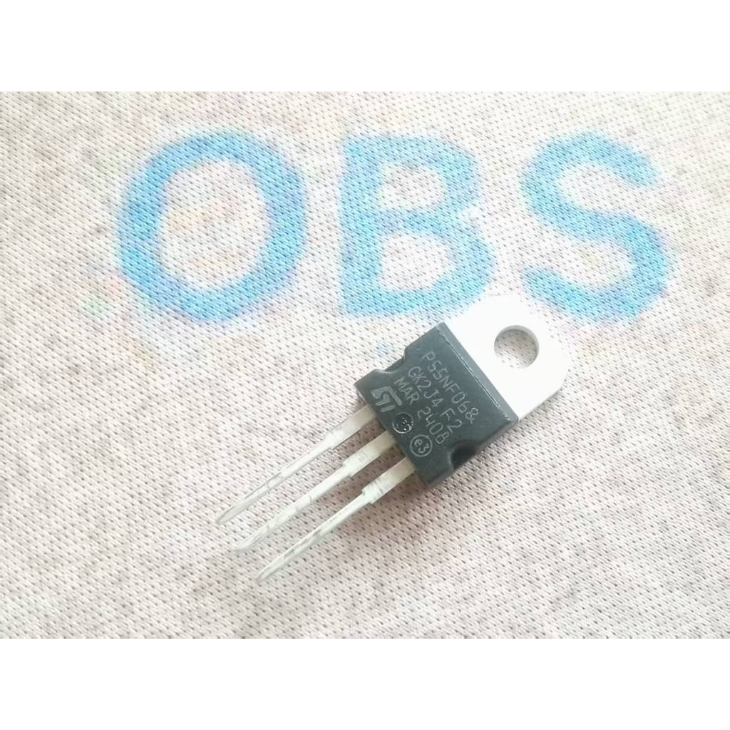 ((10 Cái) P55NF06 / Ống hiệu ứng trường STP55NF06 @ Ống MOS TO-220 nhập khẩu