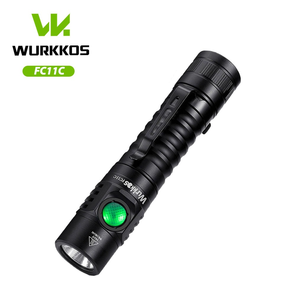 Wurkkos FC11C Nichia 519A Buck Circuit 1200Lumens 18650 Đèn pin EDC có thể sạc lại