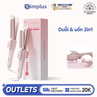  Simplus Máy Uốn & Duỗi Tóc 2 trong 1 30mm – Lõi Gốm Dùng Được Khi Tóc Ướt Khô JFBA012 - 1 