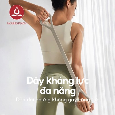 Moving Peach - Dây Tập Thể Dụng Multi-Funtion Cho Yoga & Pilates, Silicone Cao Cấp