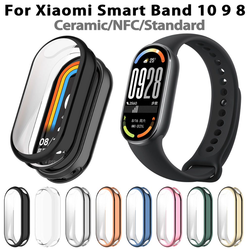 Ốp Mềm Tpu Cho Xiaomi Smart Band 10 9 8 NFC Đồng Hồ Thông Minh Vỏ Silicon Cho Xiaomi Mi Band 10 9 8 