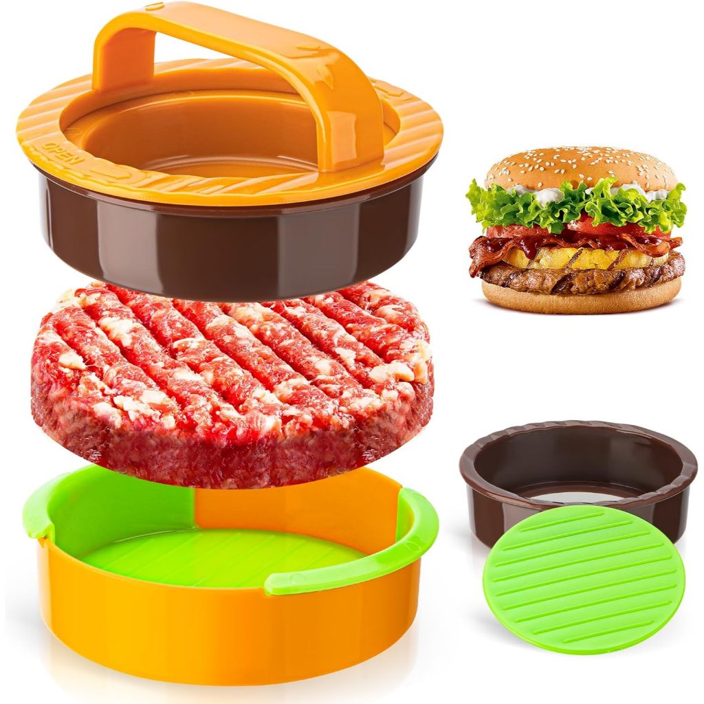 Máy làm bánh Hamburger chống dính 3 trong 1, Máy ép bánh mì kẹp thịt bền cho bánh mì kẹp thịt nhồi b